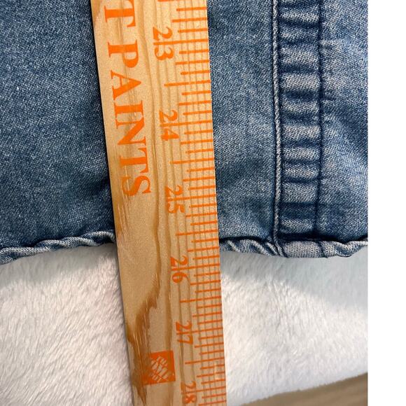 C.E. Schmidt Womens Denim Work Shirt 3X Button Front Roll Tab Sleeves Utility - Picture 11 of 13